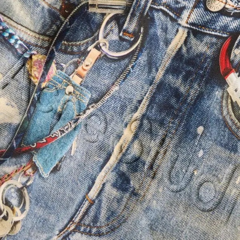 Acne studios Trompe L'oeil Cotton-Canvas Tote Bag $1063 NEW without tags - Picture 2 of 15